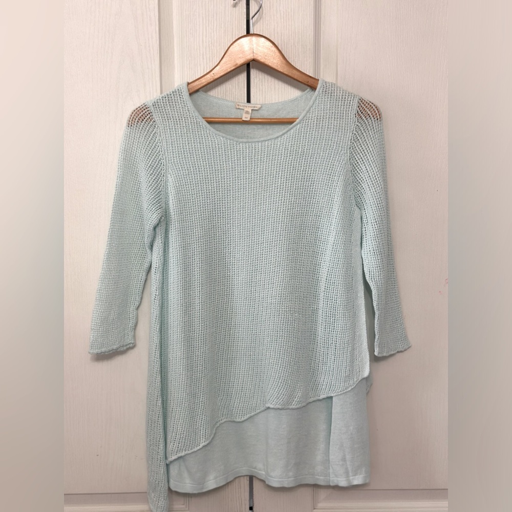 Eileen Fisher Light Blue Crew Neck Sweater